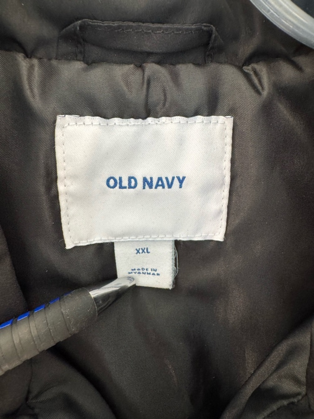Old Navy Full-zip Quilted Black Vest- Size XXL - Picture 4 of 4